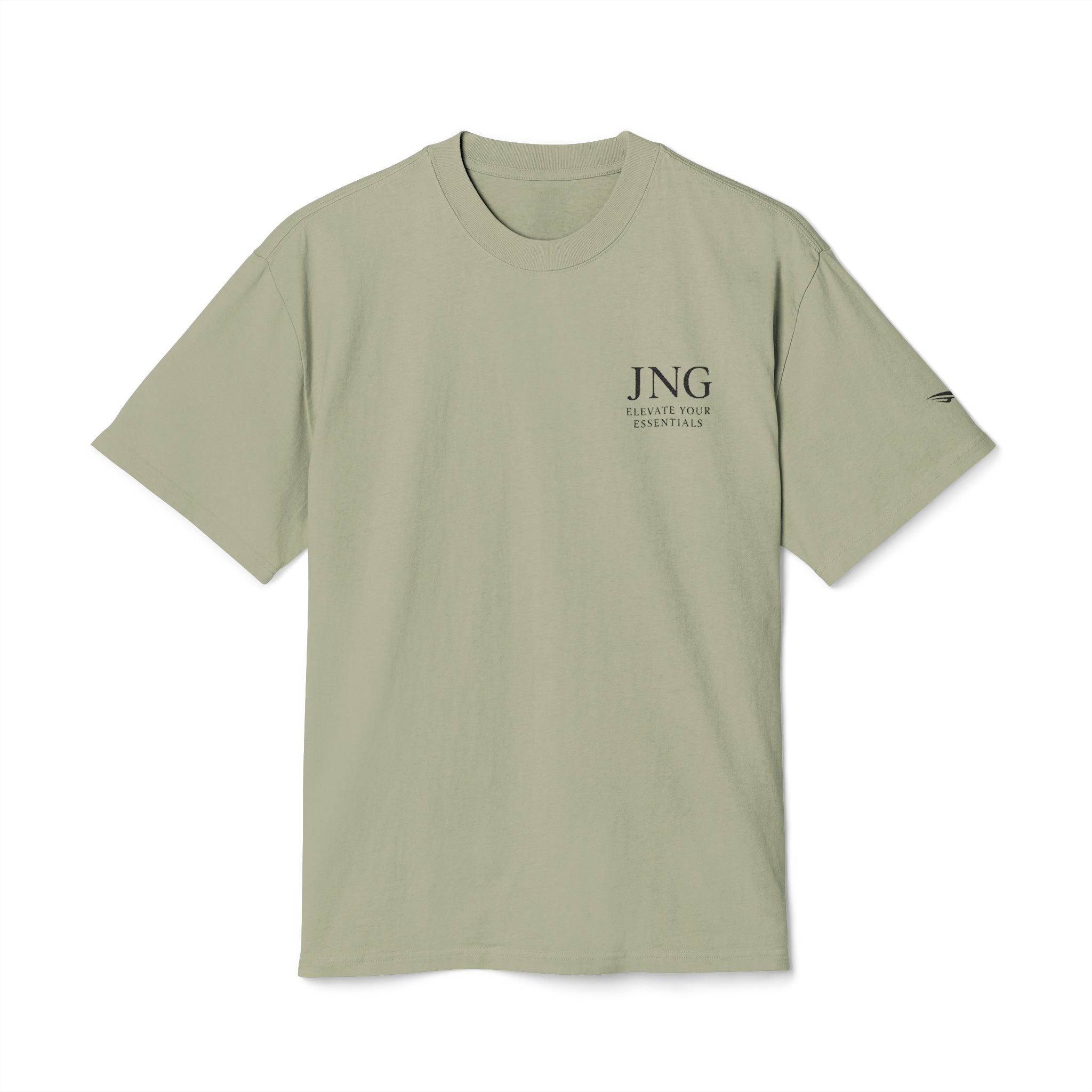 Vintage Minimalist Logo Tee — JNG Distressed Chest Print