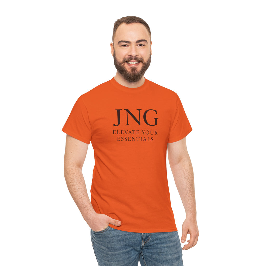 JNG “Elevate Your Essentials” Tee — Minimalist Premium Logo T-Shirt