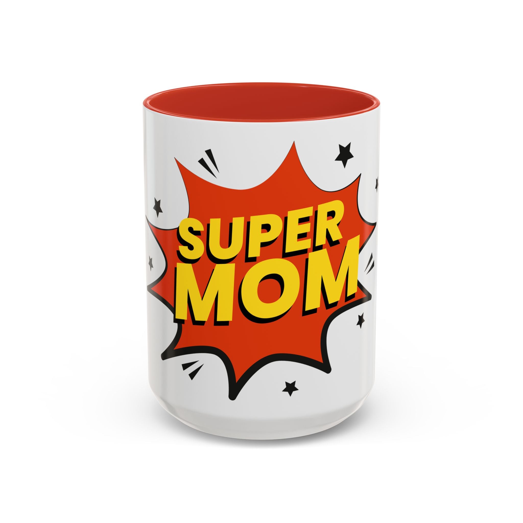 Super Mom Coffee Mug — Comic Book Pop Art Mother's Day Gift (11/15oz)