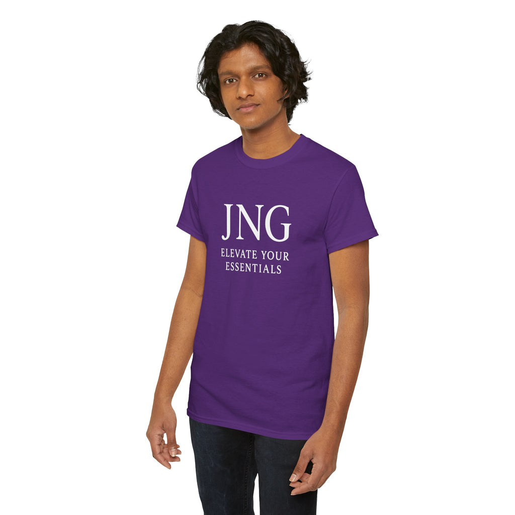 JNG “Elevate Your Essentials” Tee  Minimalist Premium Logo T-Shirt