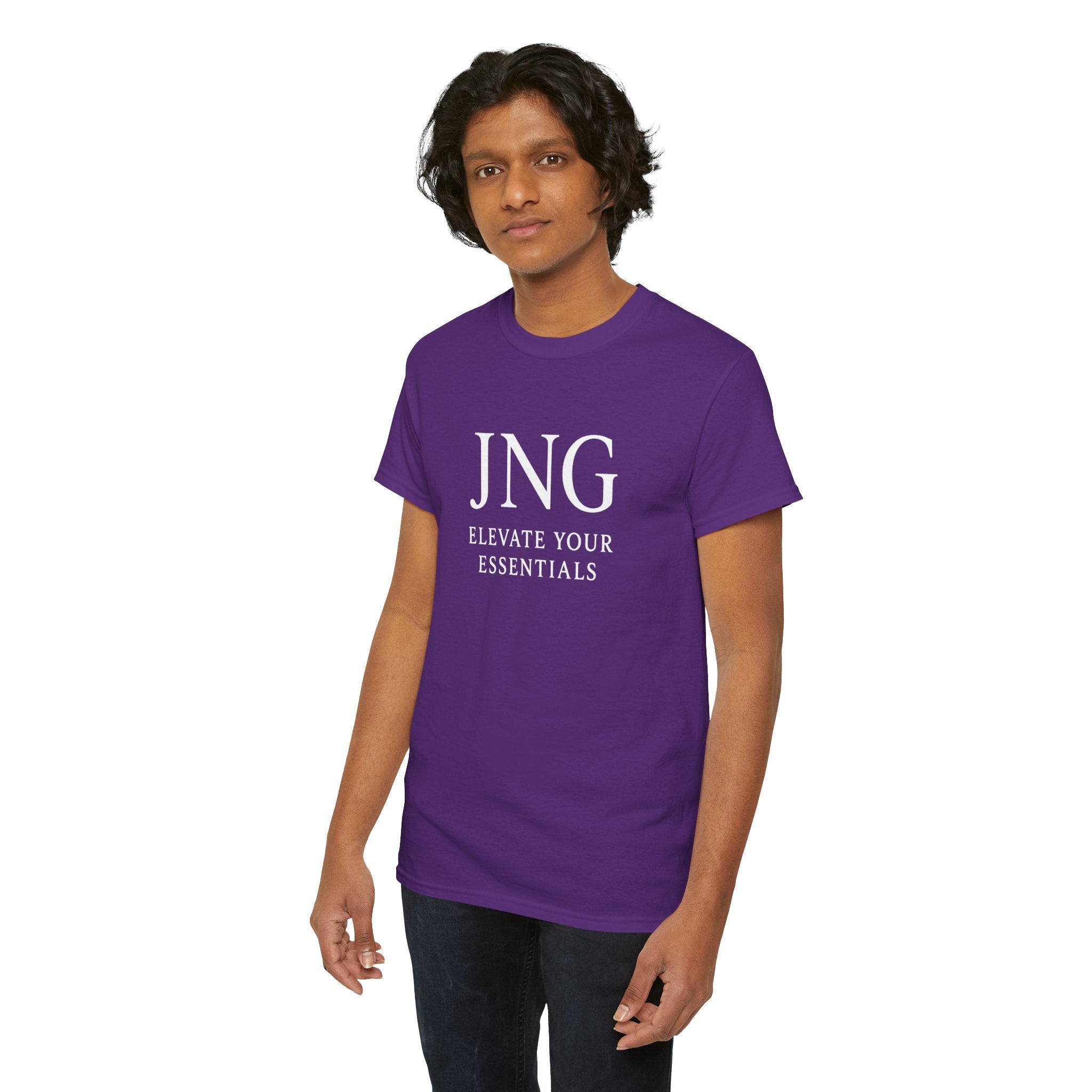 JNG “Elevate Your Essentials” Tee  Minimalist Premium Logo T-Shirt