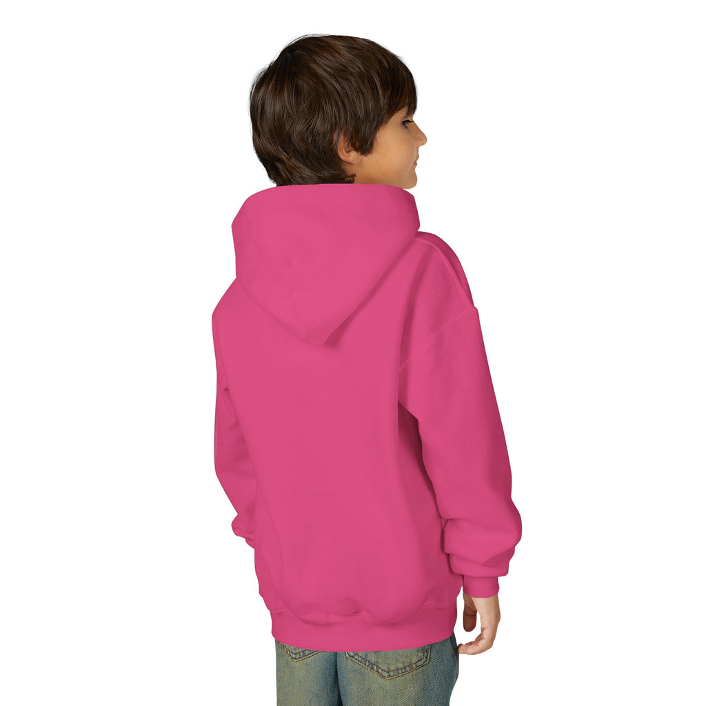 Youth Hoodie with Minimal Wave Logo — Casual Kids Pullover