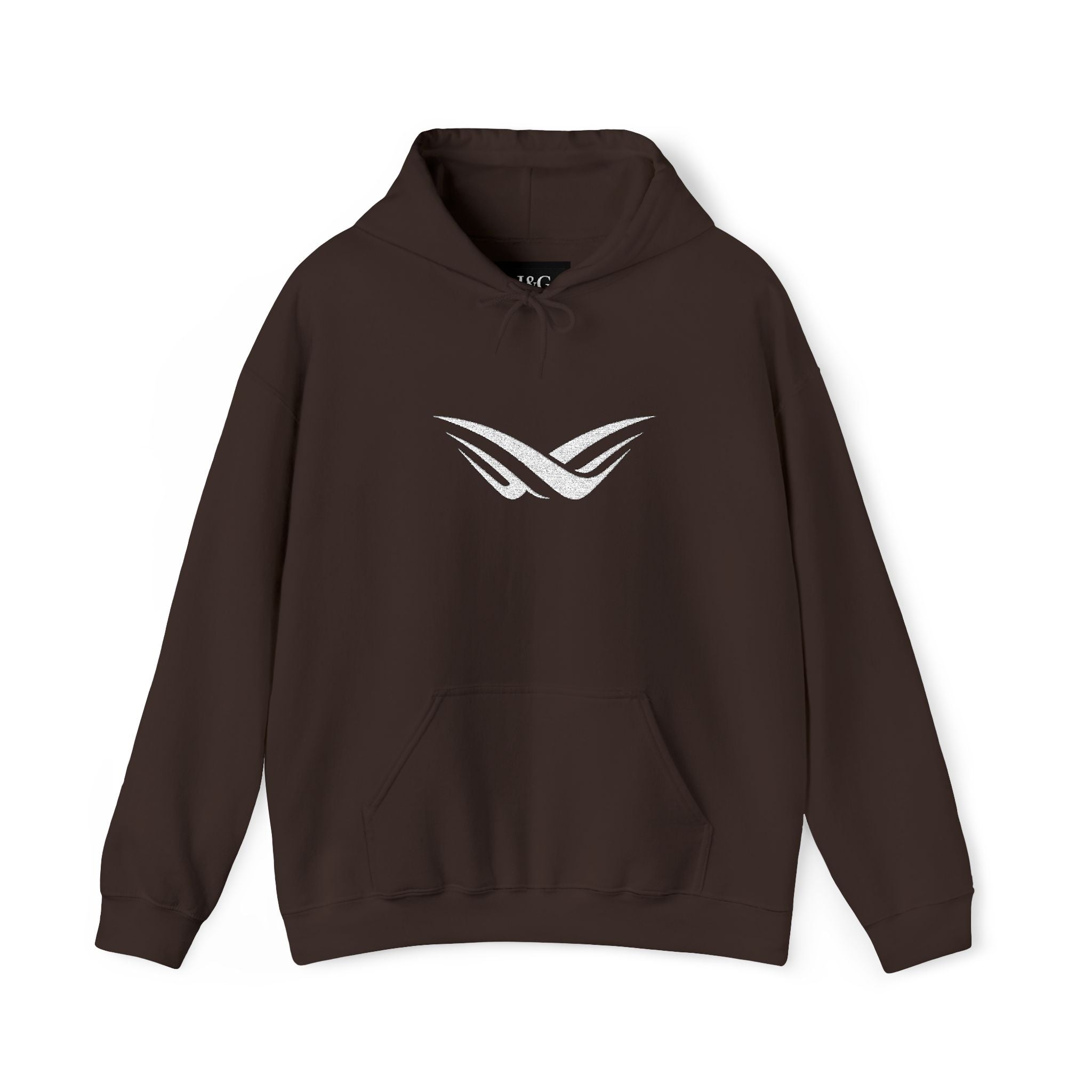 JNG Essential Hoodie — Minimalist Premium Pullover with White Logo