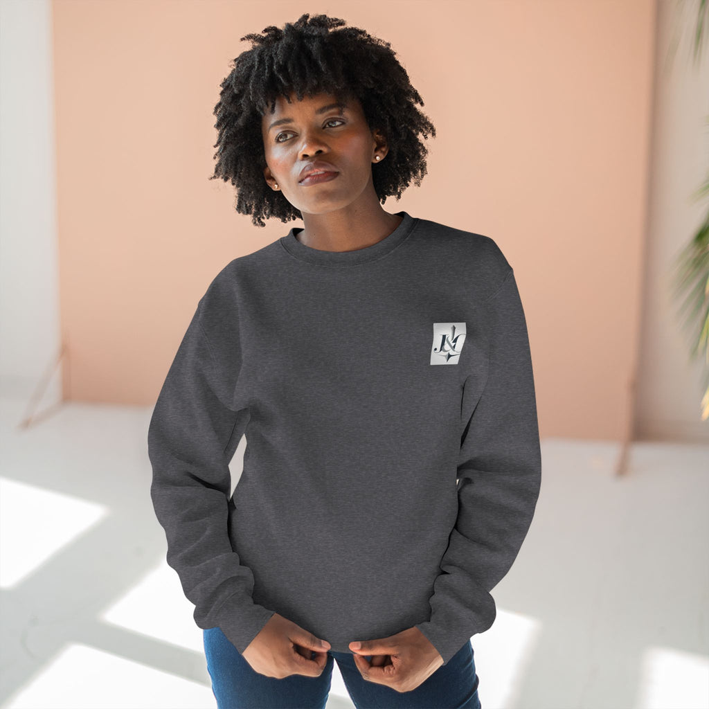 J&G Classic Crewneck Sweatshirt – Minimal Logo | Designed by Jess & Gus