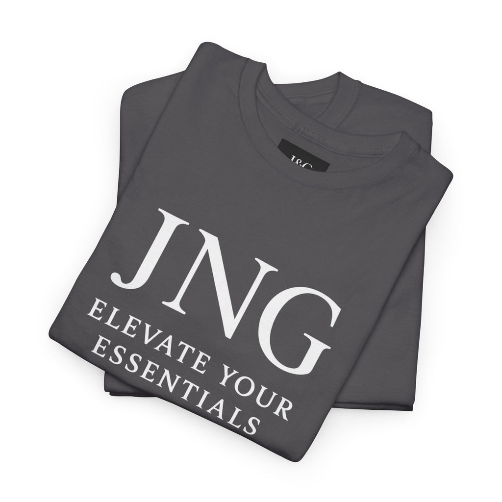 JNG “Elevate Your Essentials” Tee  Minimalist Premium Logo T-Shirt