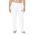 Men's Pajama Pants — Cozy White Lounge Sleepwear with Small Chest Logo