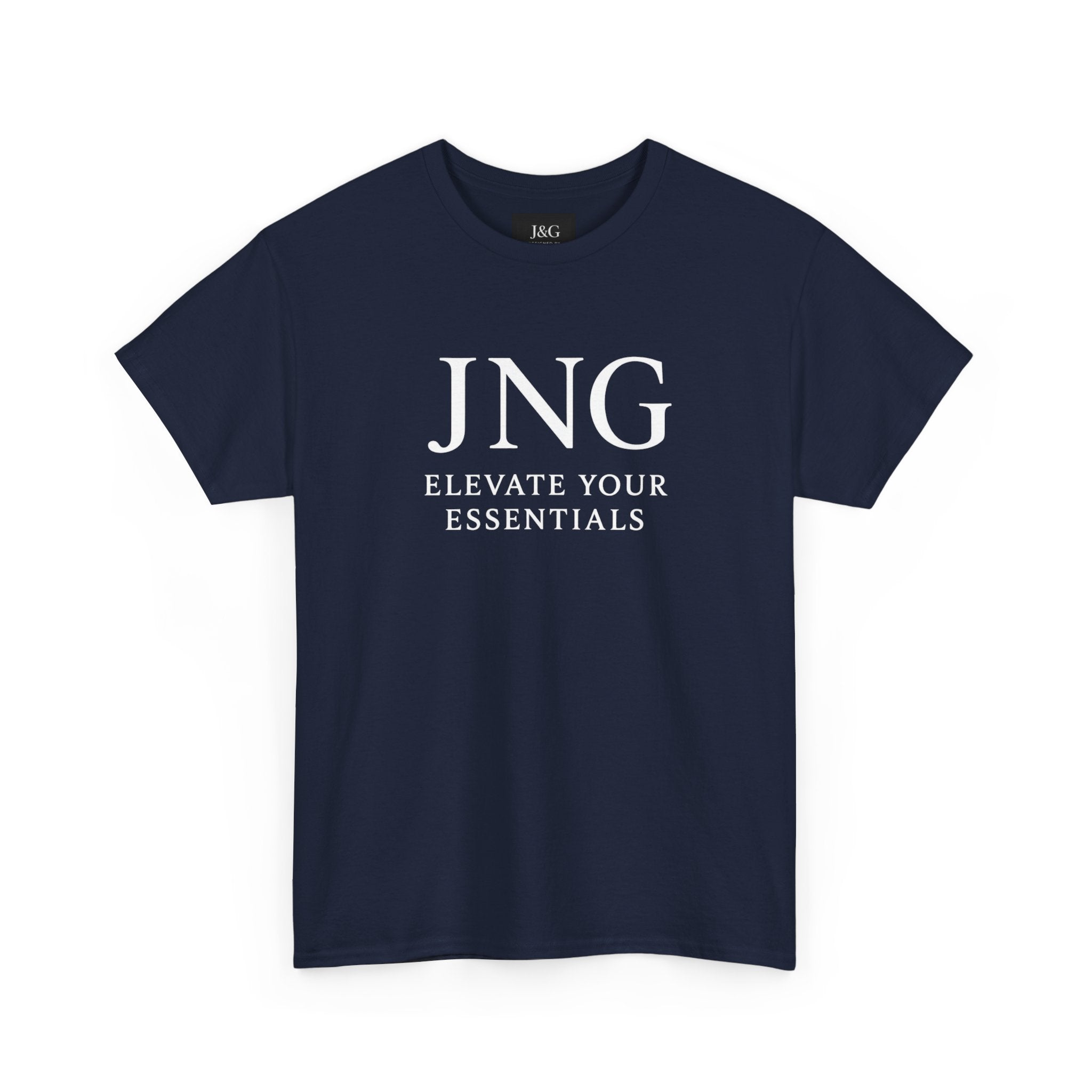 JNG “Elevate Your Essentials” Tee  Minimalist Premium Logo T-Shirt