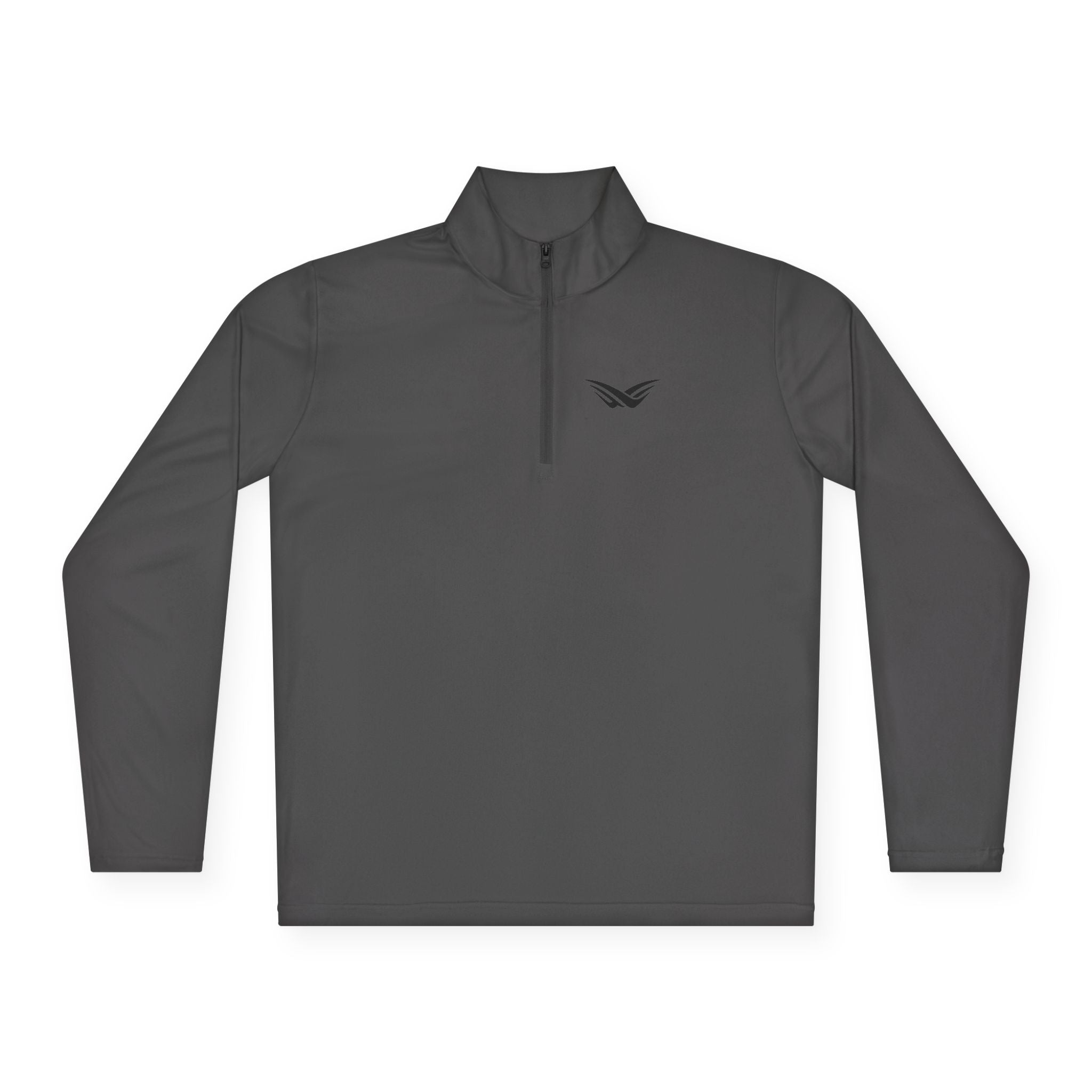 JNG Emblem Quarter-Zip Pullover — Minimalist Wing Logo | Move with Purpose