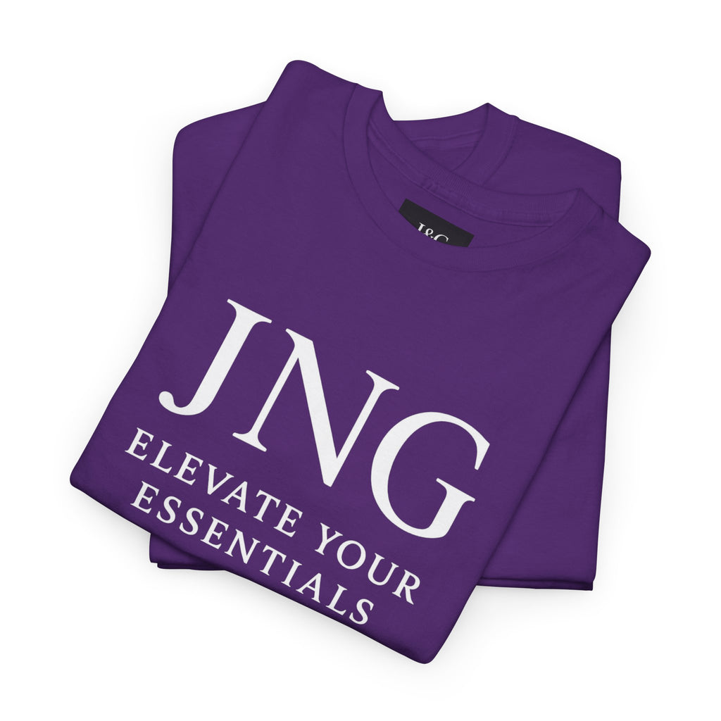 JNG “Elevate Your Essentials” Tee  Minimalist Premium Logo T-Shirt