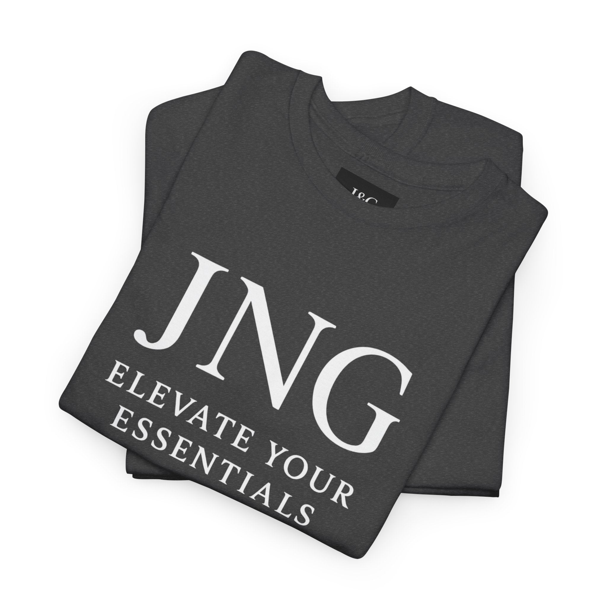 JNG “Elevate Your Essentials” Tee  Minimalist Premium Logo T-Shirt