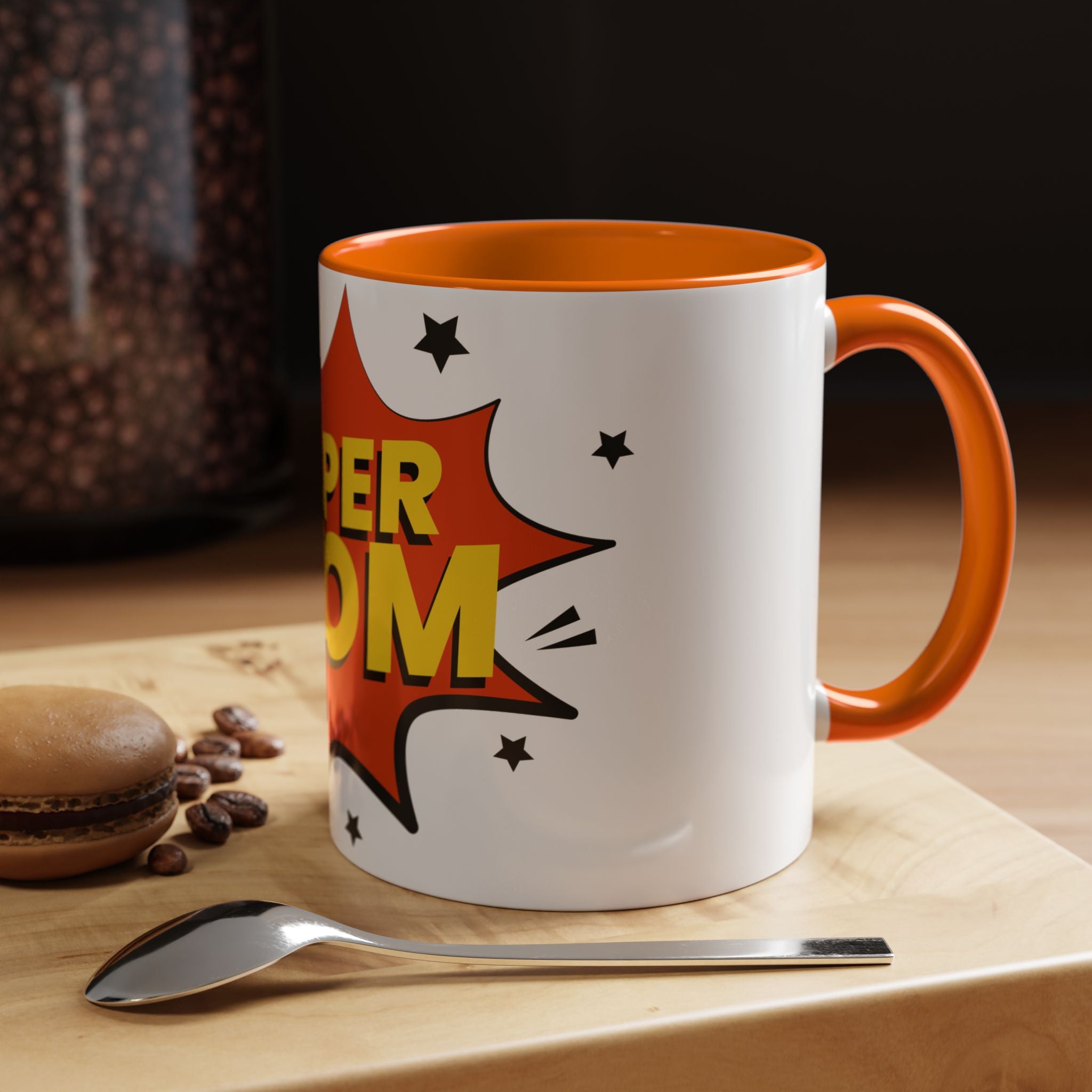 Super Mom Coffee Mug — Comic Book Pop Art Mother's Day Gift (11/15oz)