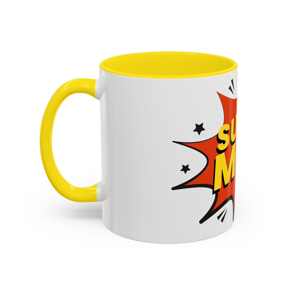 Super Mom Coffee Mug — Comic Book Pop Art Mother's Day Gift (11/15oz)