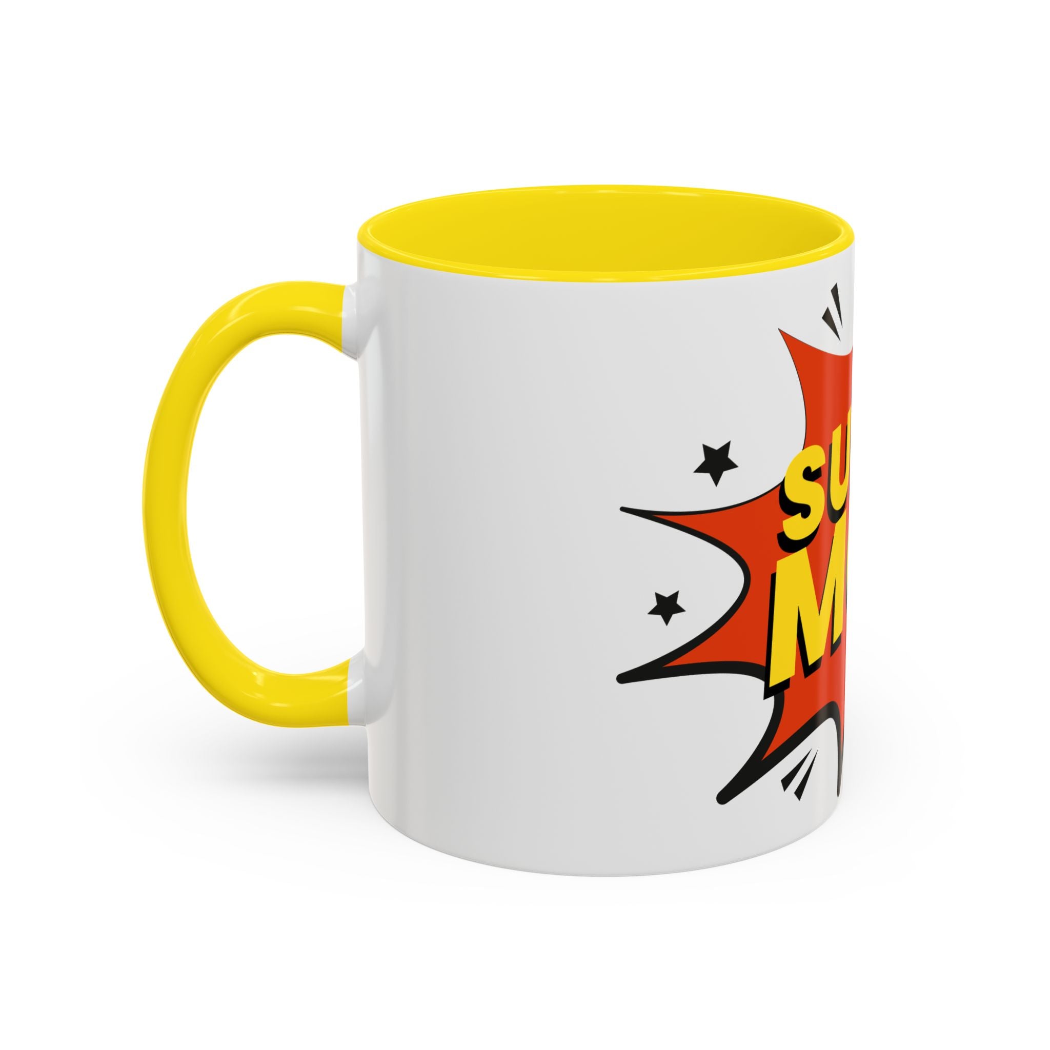 Super Mom Coffee Mug — Comic Book Pop Art Mother's Day Gift (11/15oz)