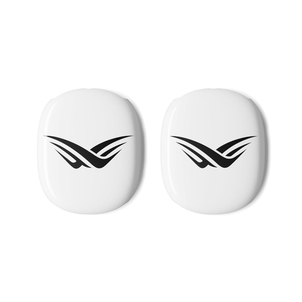Sleek Black Wing Logo AirPods Max Case — Protective Hard Shell Covers