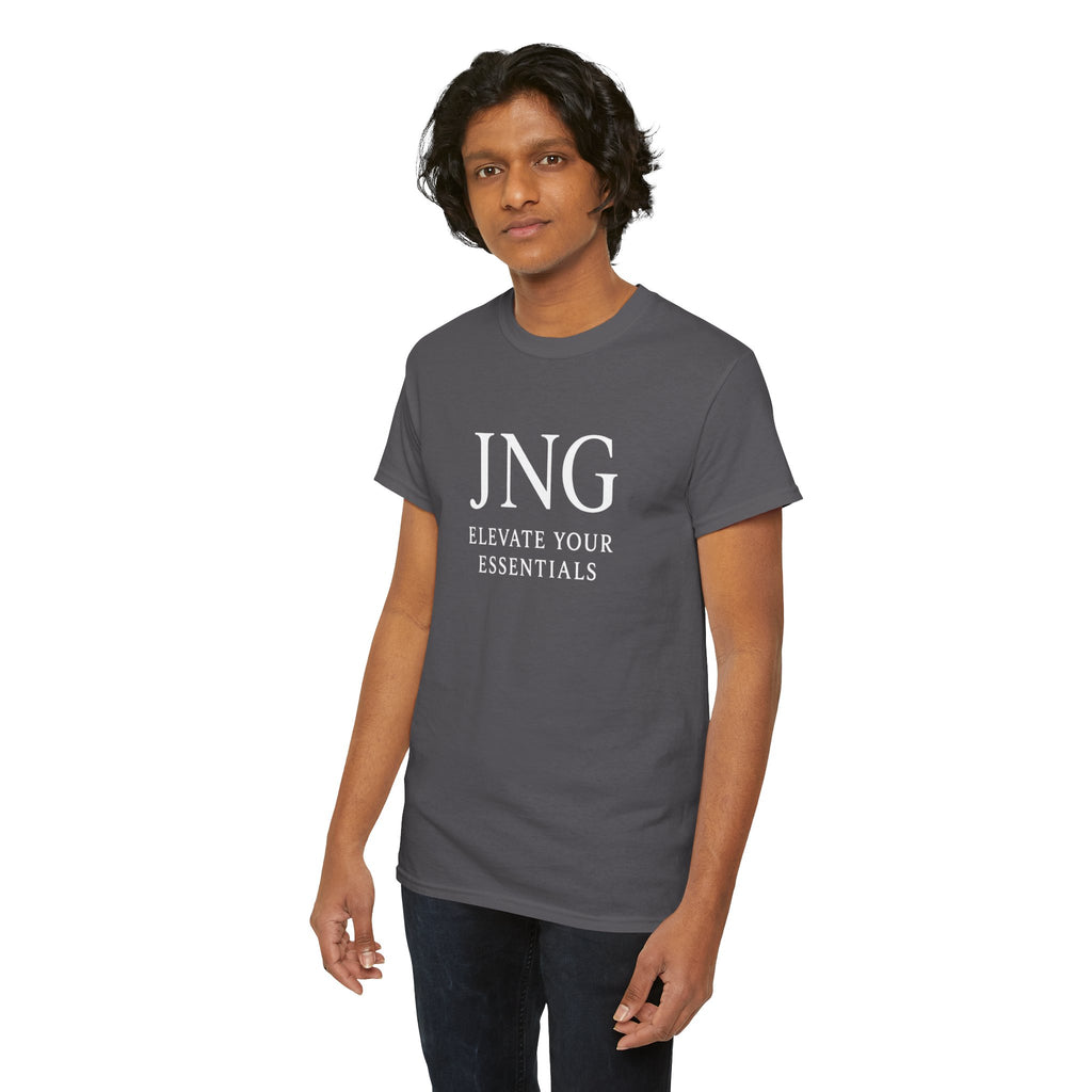 JNG “Elevate Your Essentials” Tee  Minimalist Premium Logo T-Shirt