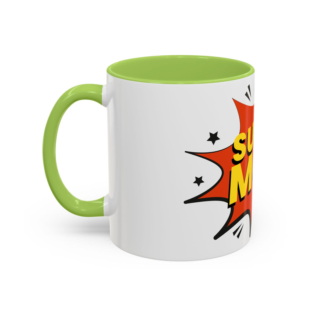 Super Mom Coffee Mug — Comic Book Pop Art Mother's Day Gift (11/15oz)