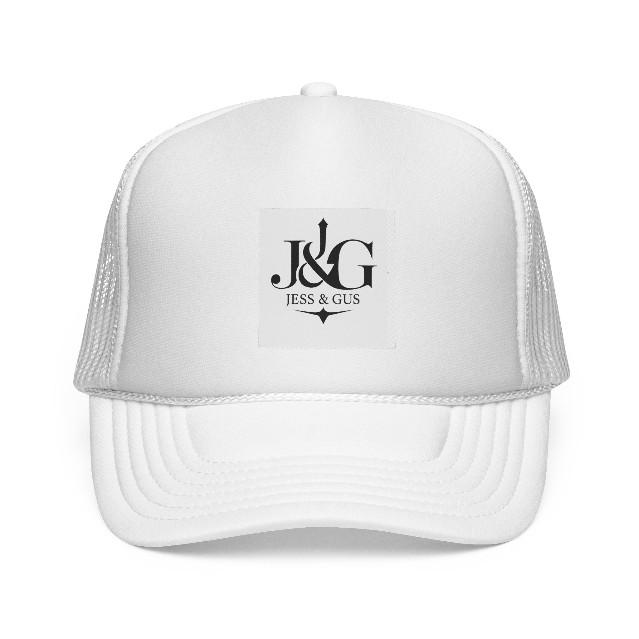 J&G (Jess & Gus) Trucker Cap — Embroidered Logo Mesh Hat | Inspired by Movement & Purpose