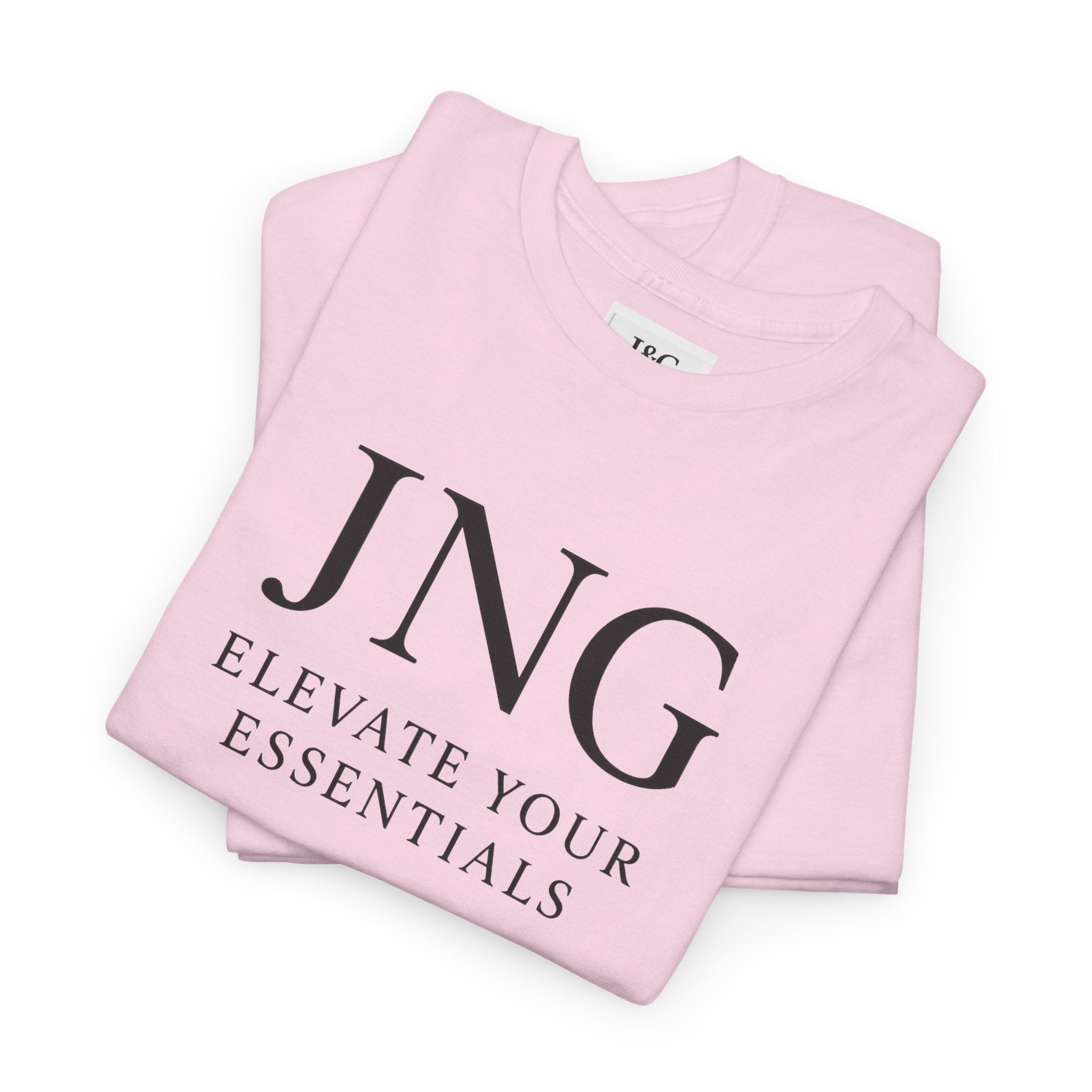 JNG “Elevate Your Essentials” Tee — Minimalist Premium Logo T-Shirt