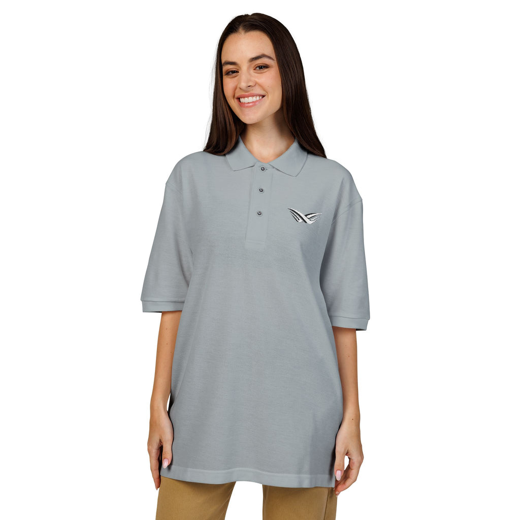 Embroidered Wing Logo Polo Shirt — Classic Lightweight Golf & Casual Polo