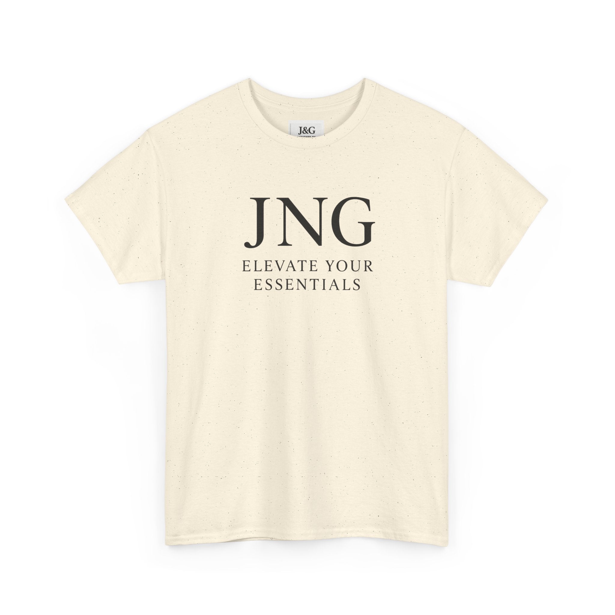 JNG “Elevate Your Essentials” Tee — Minimalist Premium Logo T-Shirt