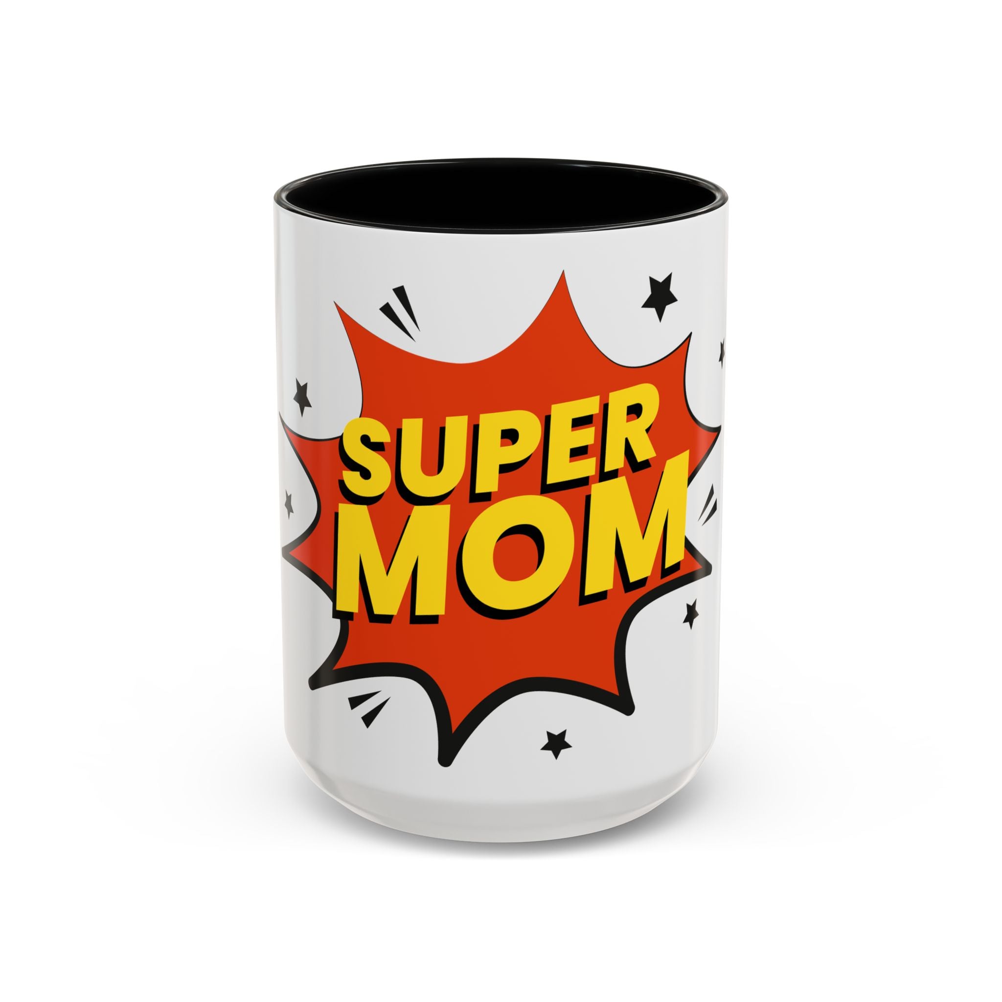 Super Mom Coffee Mug — Comic Book Pop Art Mother's Day Gift (11/15oz)