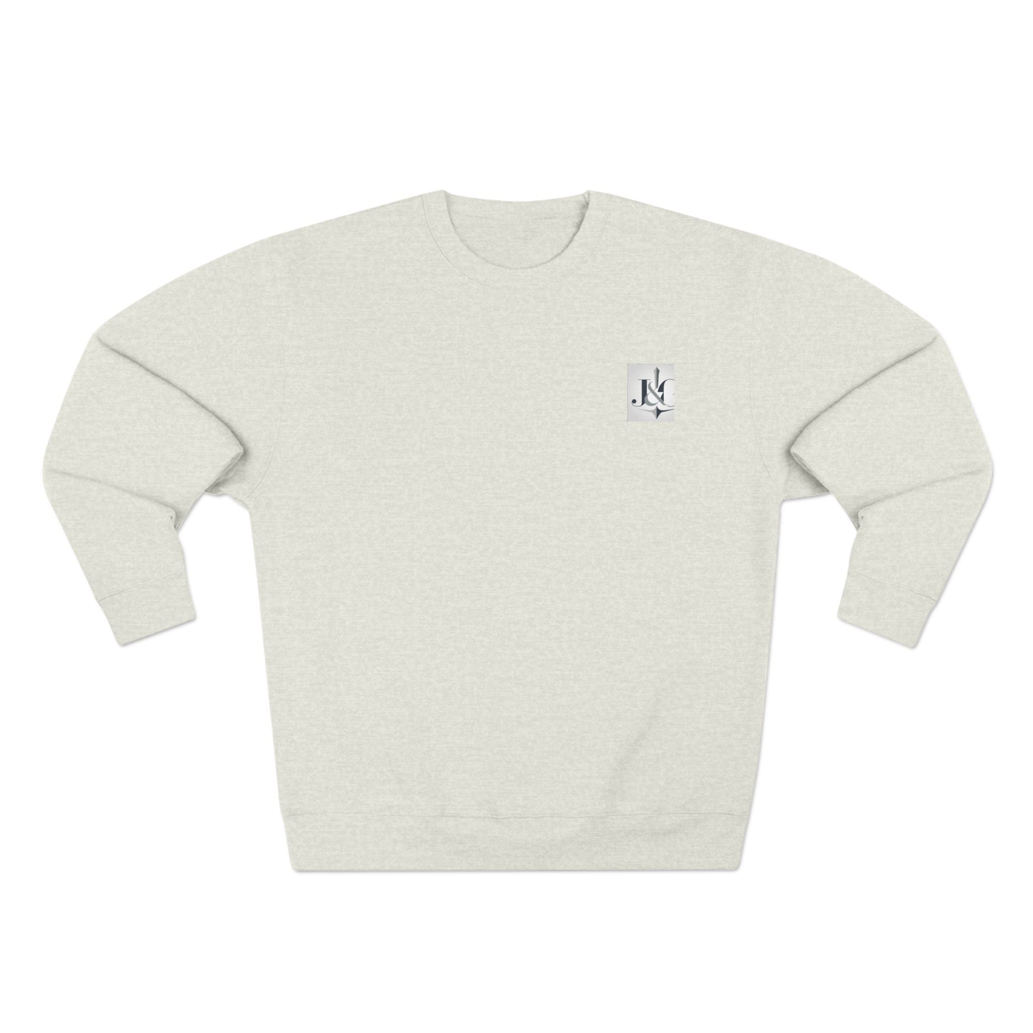 J&G Classic Crewneck Sweatshirt – Minimal Logo | Designed by Jess & Gus
