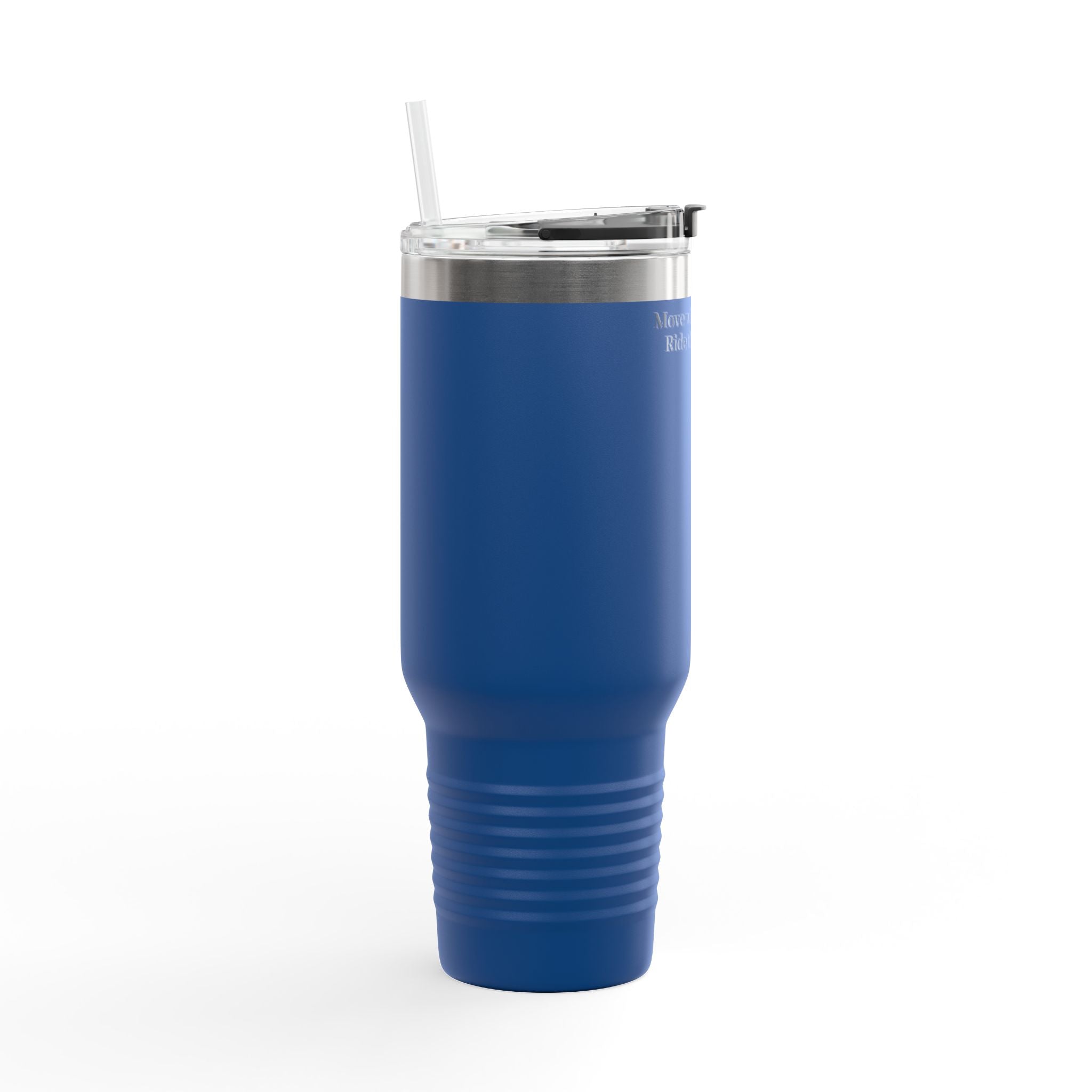 40oz Insulated Travel Mug — "Move with purpose. Ride the change." Motivational Tumbler