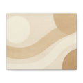 Abstract Neutral Wave Canvas Art – Beige Minimalist Wall Decor