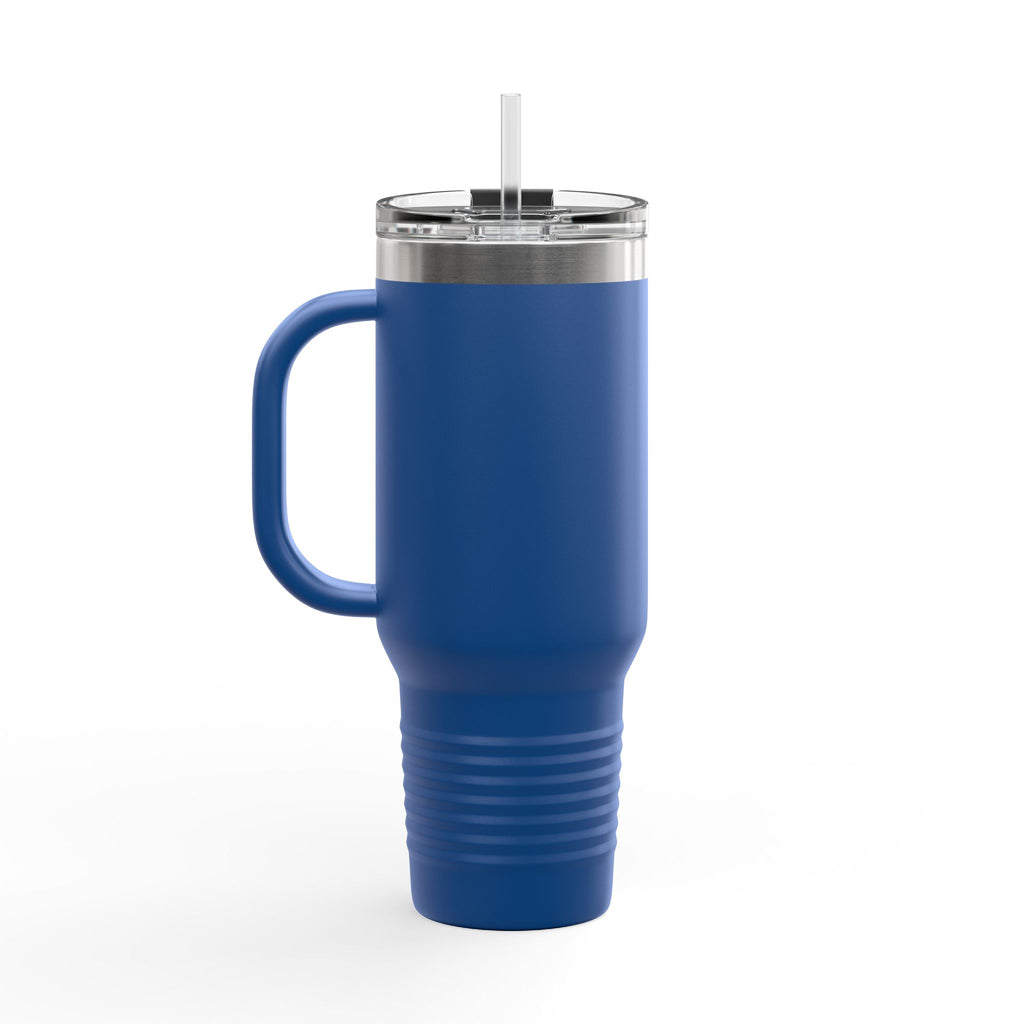 40oz Insulated Travel Mug — "Move with purpose. Ride the change." Motivational Tumbler