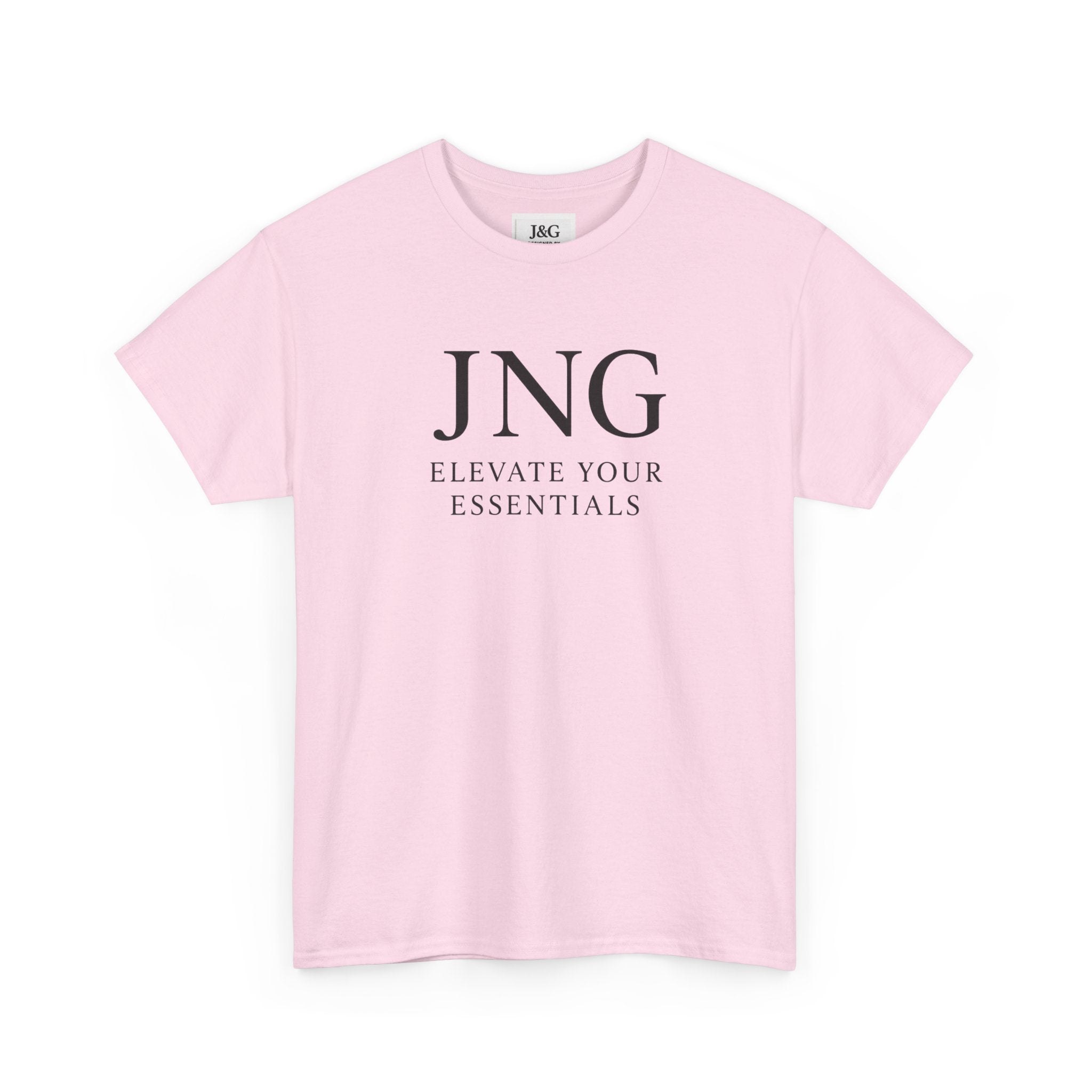 JNG “Elevate Your Essentials” Tee — Minimalist Premium Logo T-Shirt