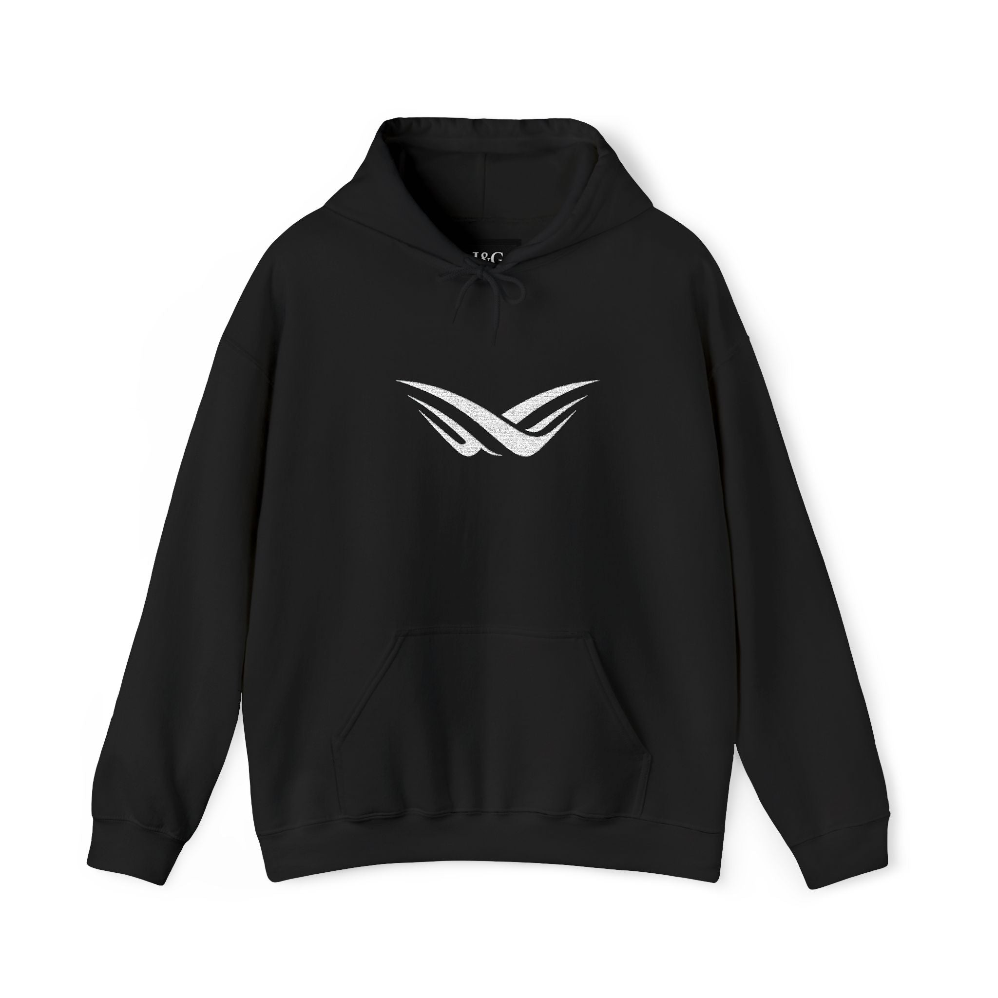 JNG Essential Hoodie — Minimalist Premium Pullover with White Logo
