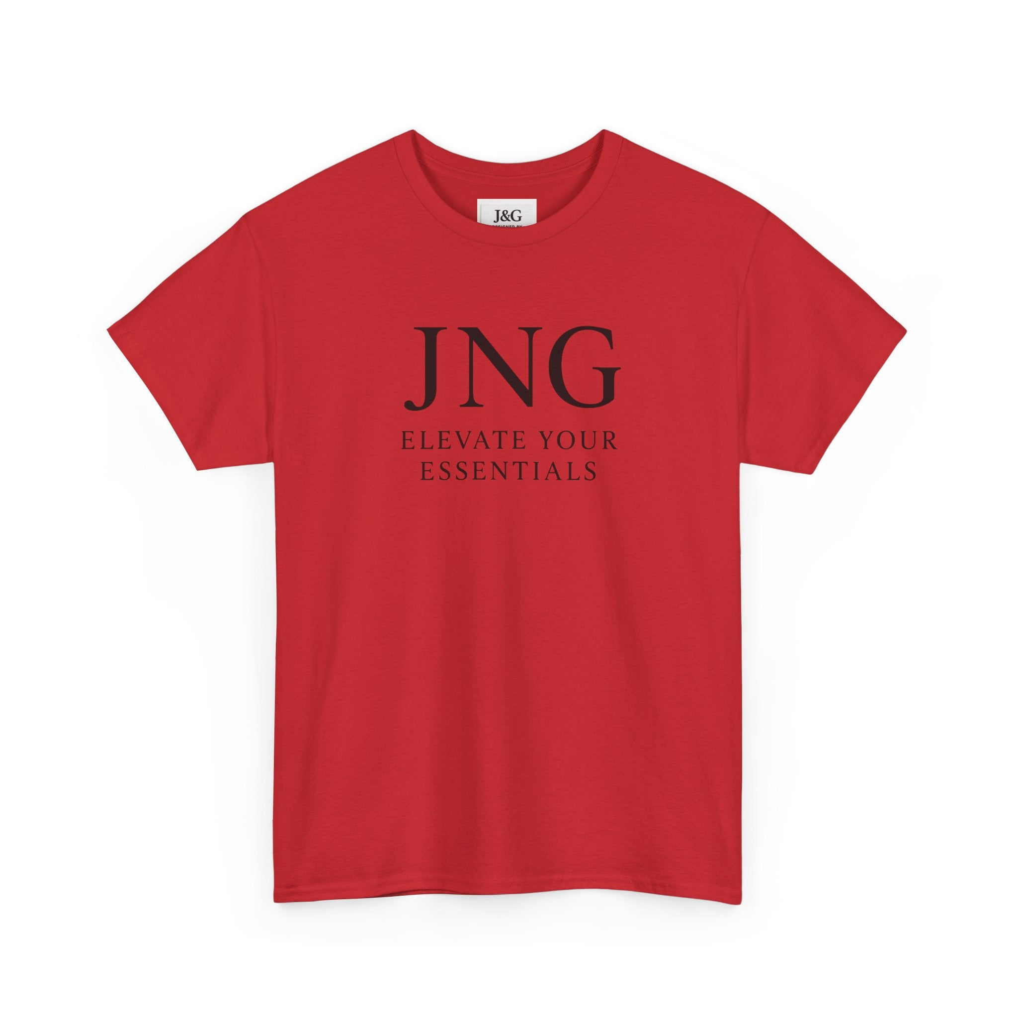 JNG “Elevate Your Essentials” Tee — Minimalist Premium Logo T-Shirt
