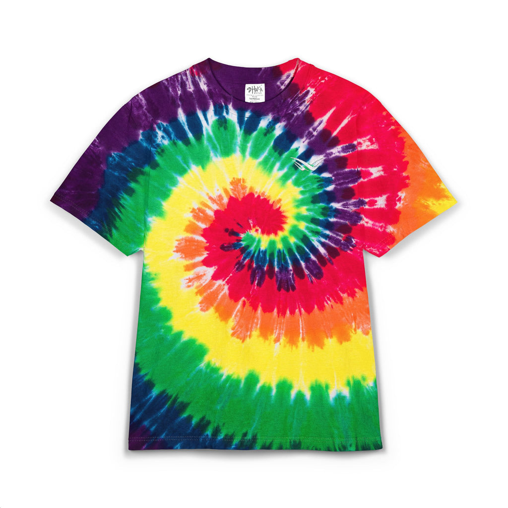 Tie-Dye Spiral Embroidered T-Shirt