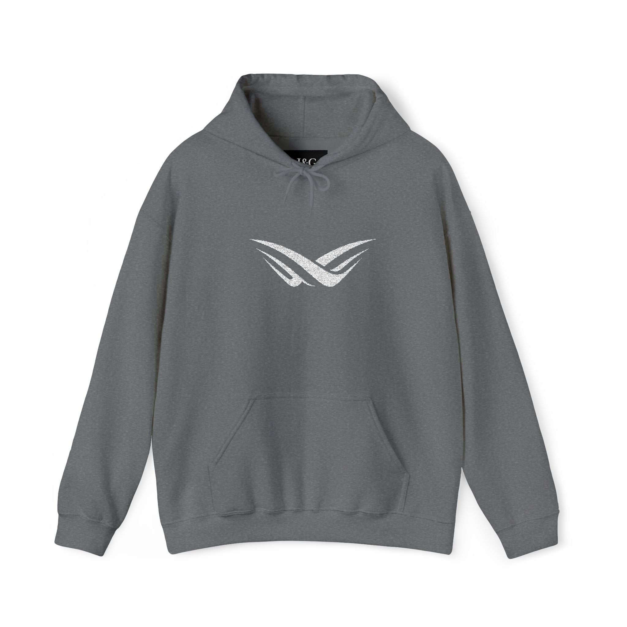 JNG Essential Hoodie — Minimalist Premium Pullover with White Logo