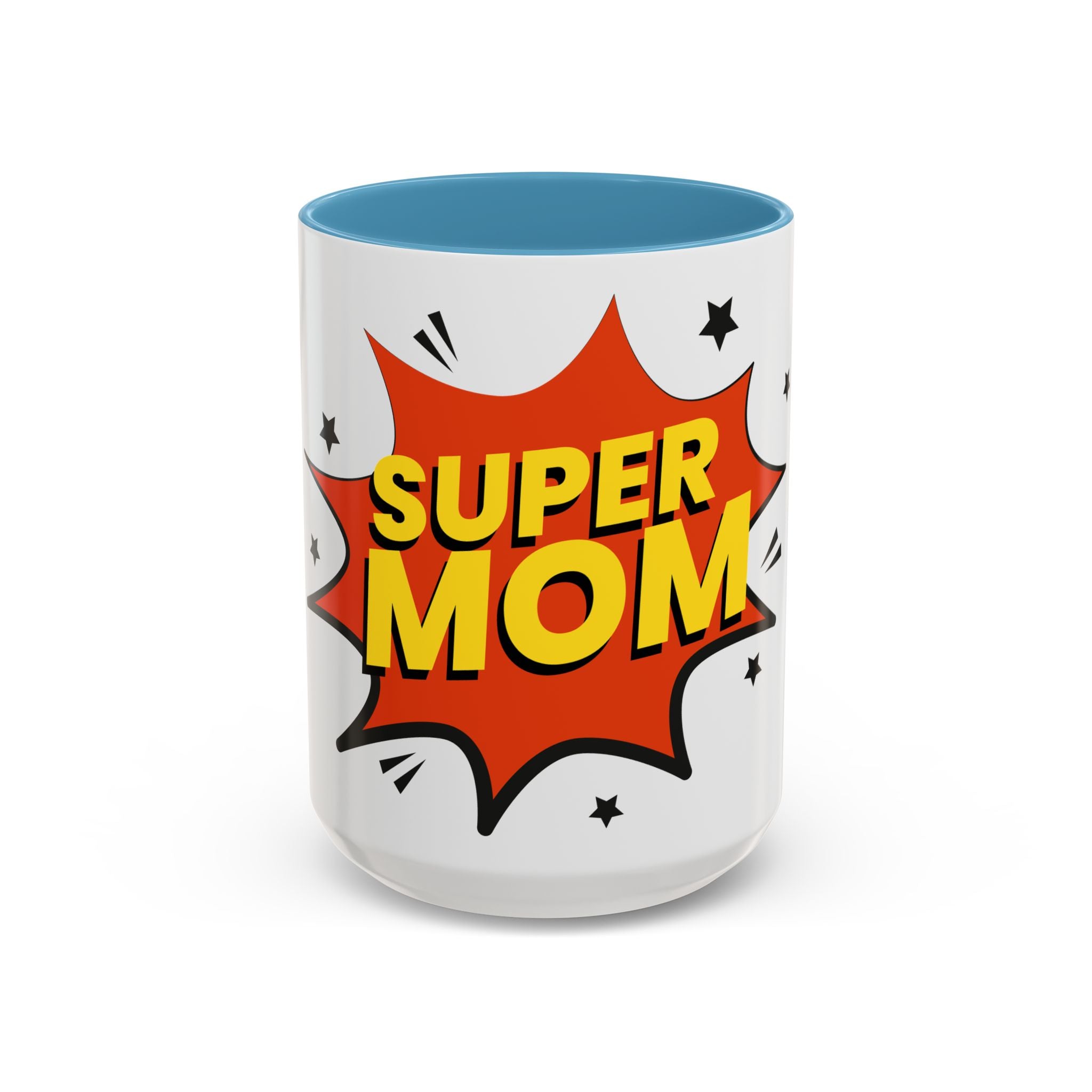 Super Mom Coffee Mug — Comic Book Pop Art Mother's Day Gift (11/15oz)